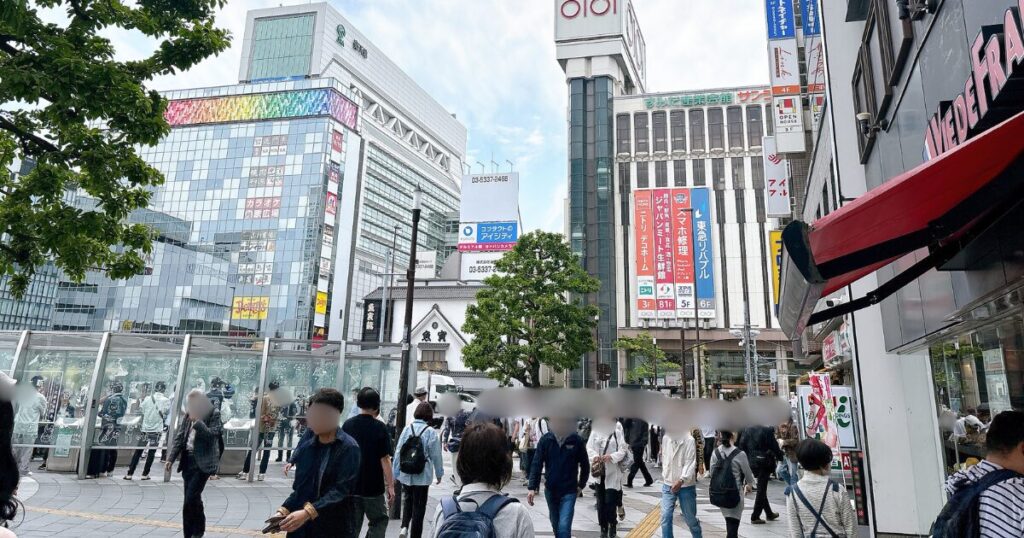 錦糸町駅前通りの実際の写真